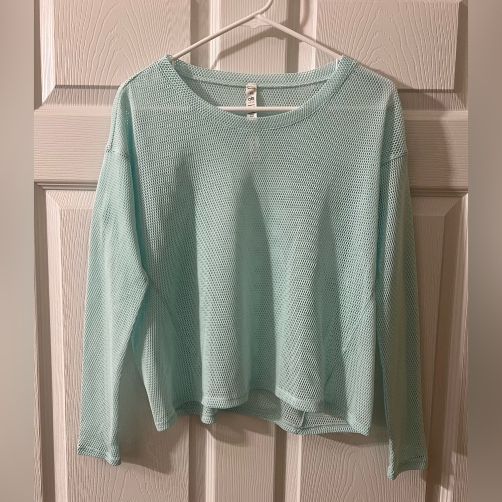 ALO Yoga Mesh Long-Sleeve Top